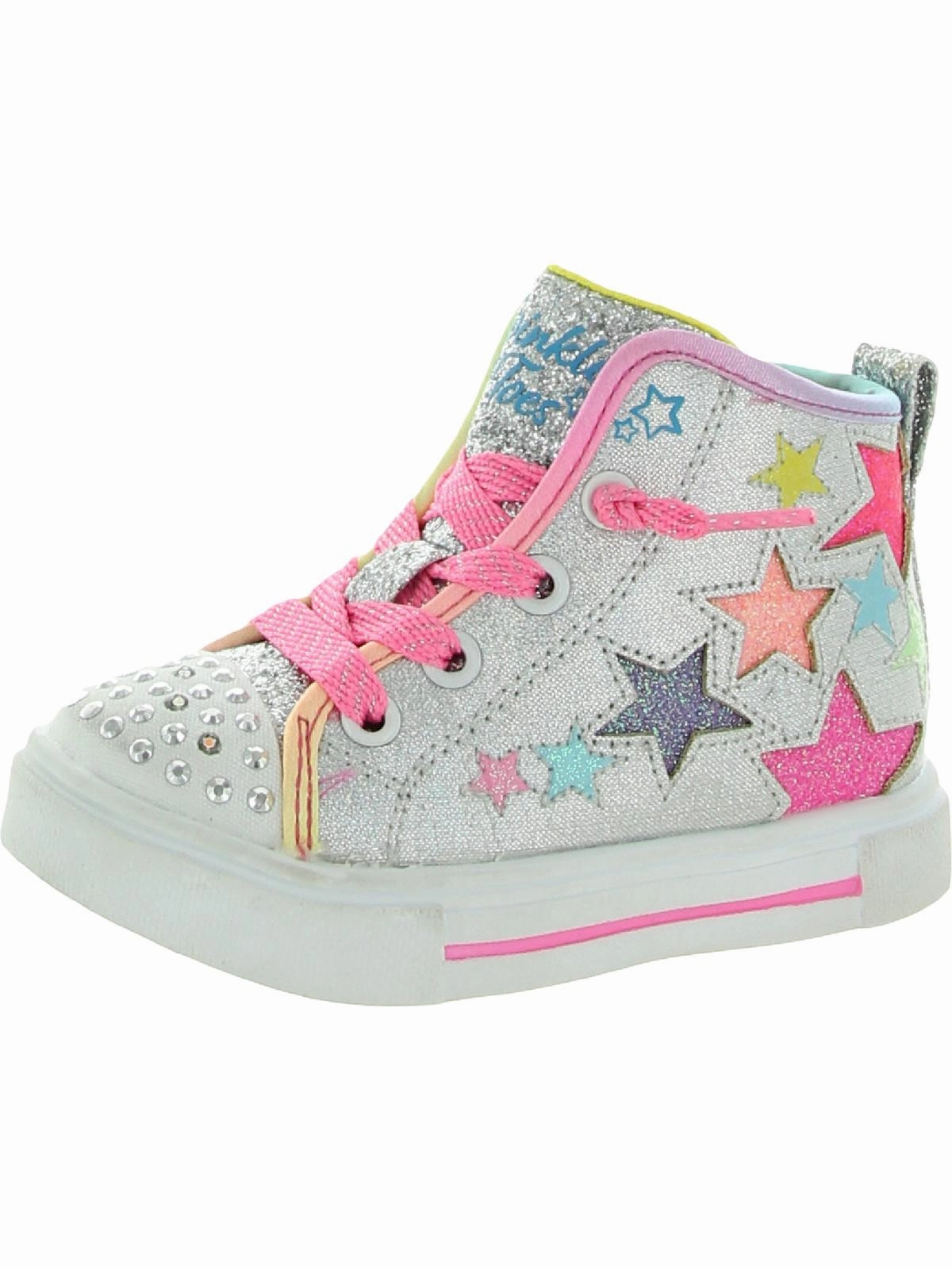 Star Glitz Girls Glitter High Top Light-Up Shoes Discount Girls Shoes with deals