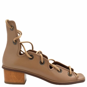 Stella Mccartney Maia Soft Camel Strap Sandals Affordable Womens Sandals outlet