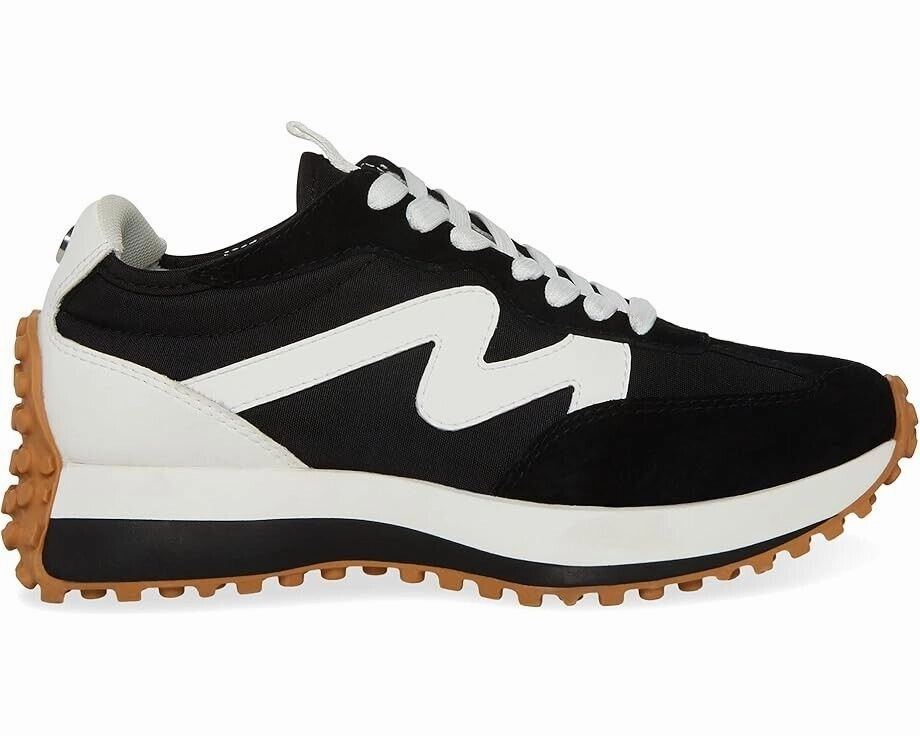 Steve Madden Campo CAMP08S1 Sneakers Women's Size 9.5 Black White Shoes ZPO2283