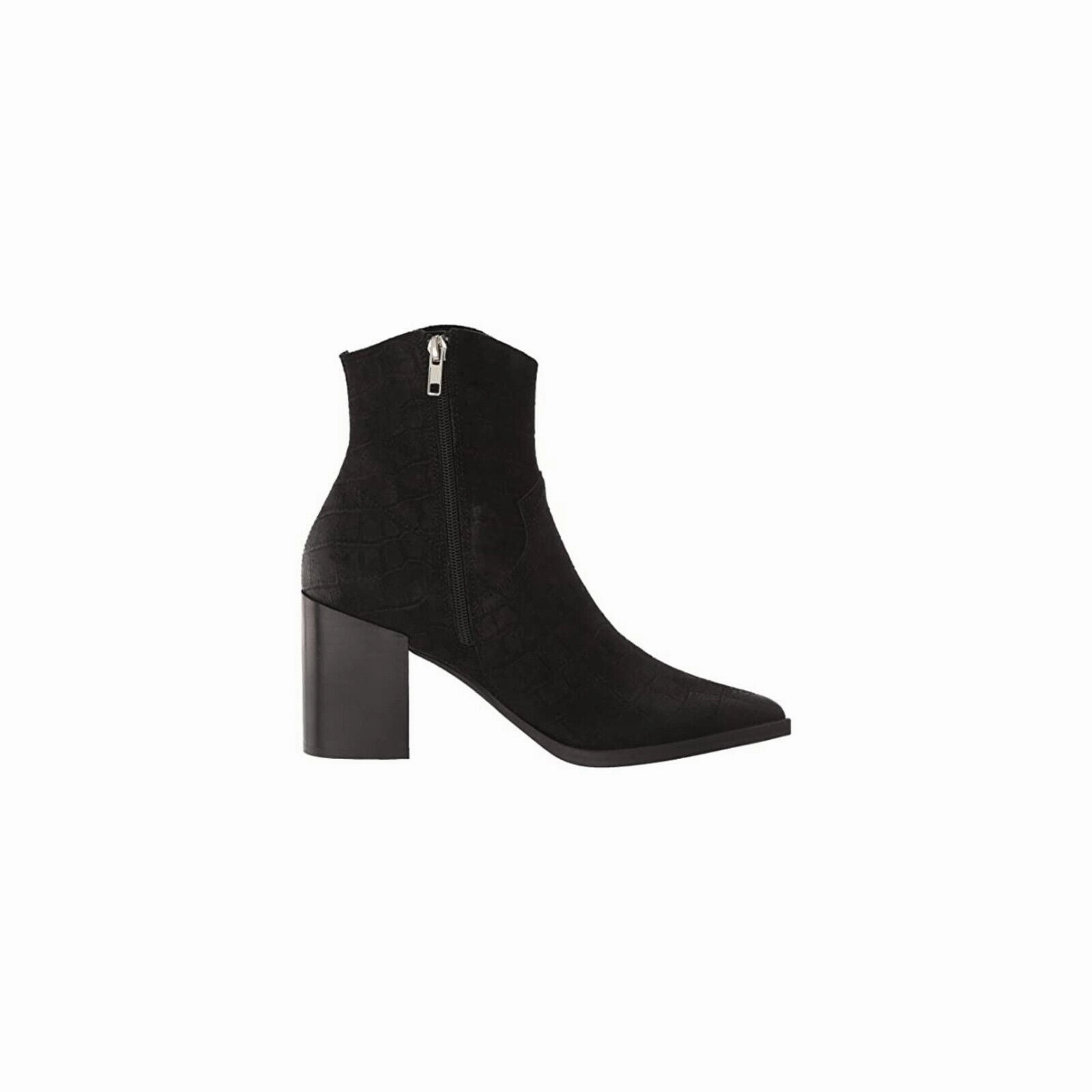 Steve Madden Cate Boots Women's US 9 Black Pointed Toe Block Heel Bootie KHD397
