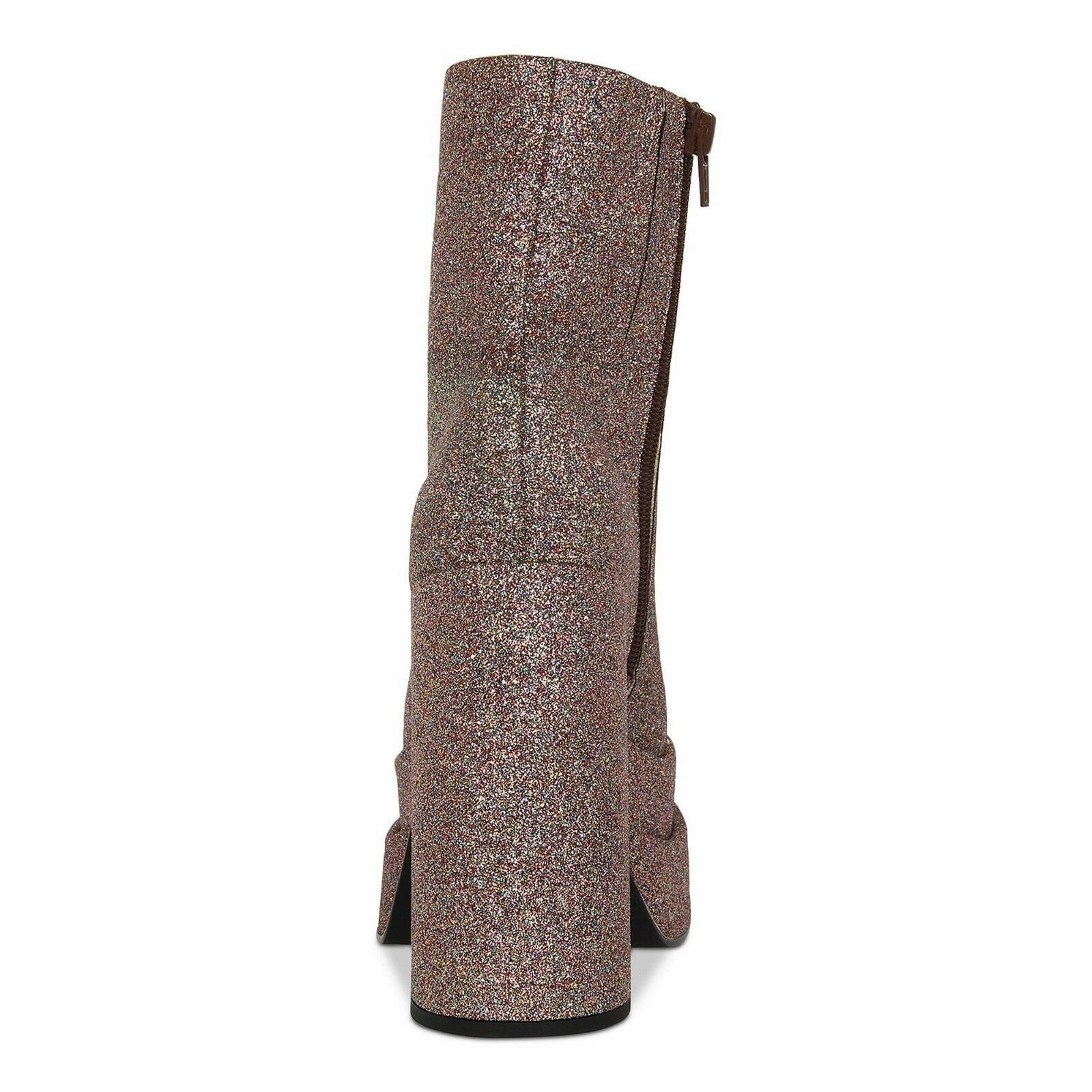 Steve Madden Cobra Boot Womens 6.5 Glitter Multi Leather Platform Bootie ZPO3504