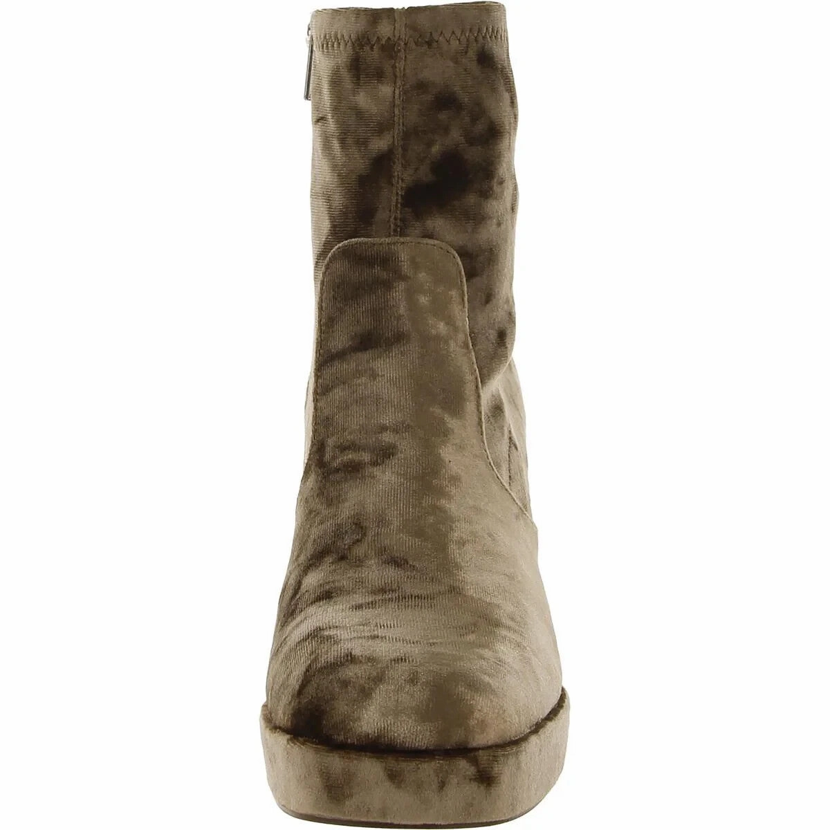 Steve Madden Ever Boots Women's US 9 Green Velvet Zipper Ankle Bootie ZPO3508