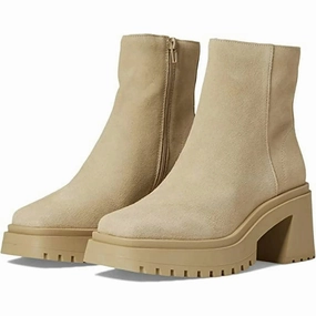 Steve Madden Fella Boots Womens US 8.5 Sand Suede Square Toe Ankle Bootie KHD701 Top-rated Womens Boots outlet