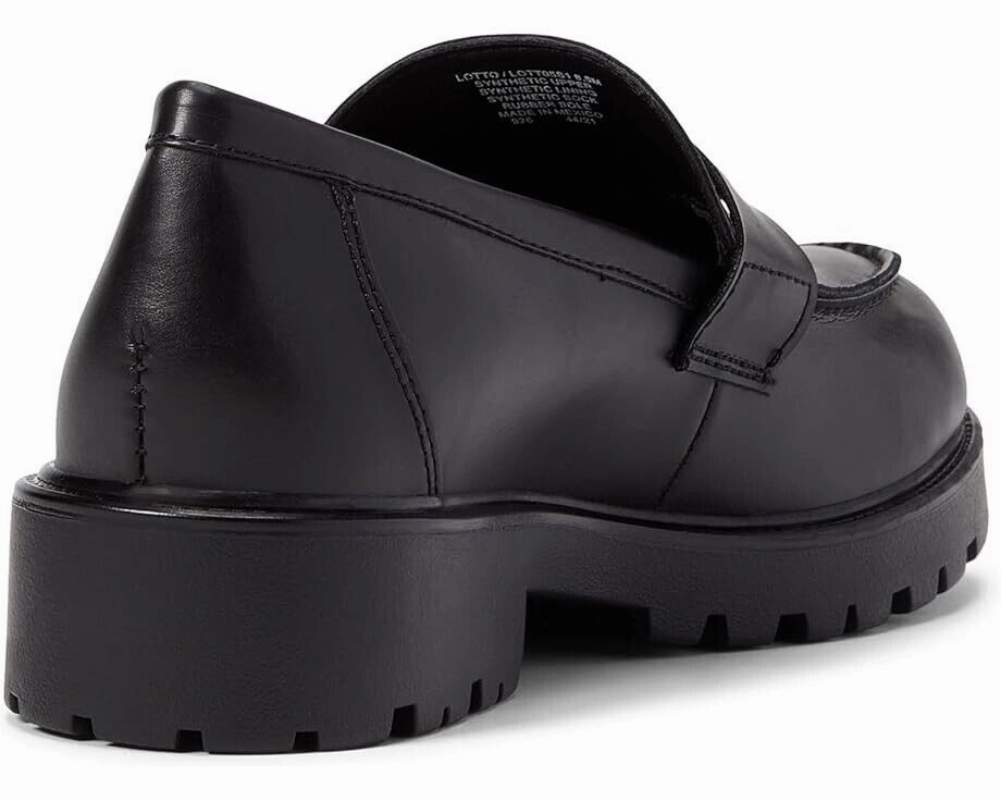Steve Madden Lotto LOTT05S1 Penny Loafer Women 8.5 Black Comfort Slip On ZPO2249