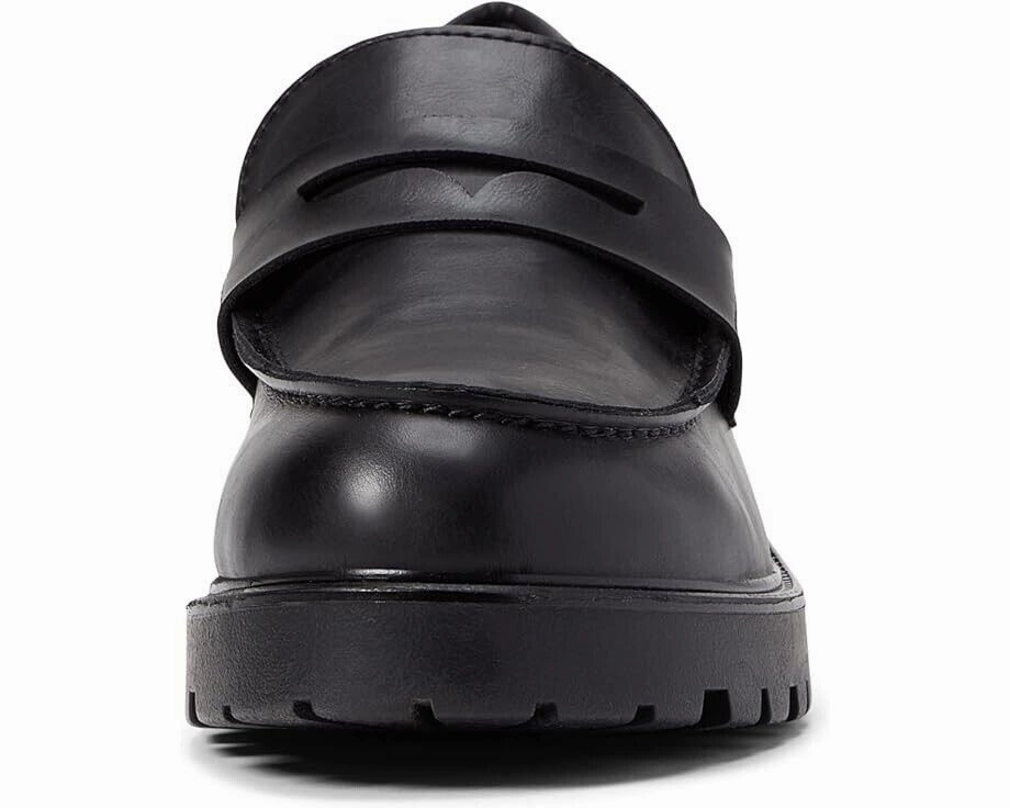 Steve Madden Lotto LOTT05S1 Penny Loafer Women 8.5 Black Comfort Slip On ZPO2249