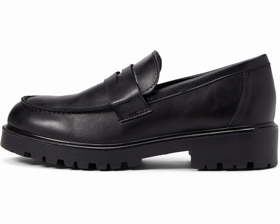 Steve Madden Lotto LOTT05S1 Penny Loafer Women 8.5 Black Comfort Slip On ZPO2249