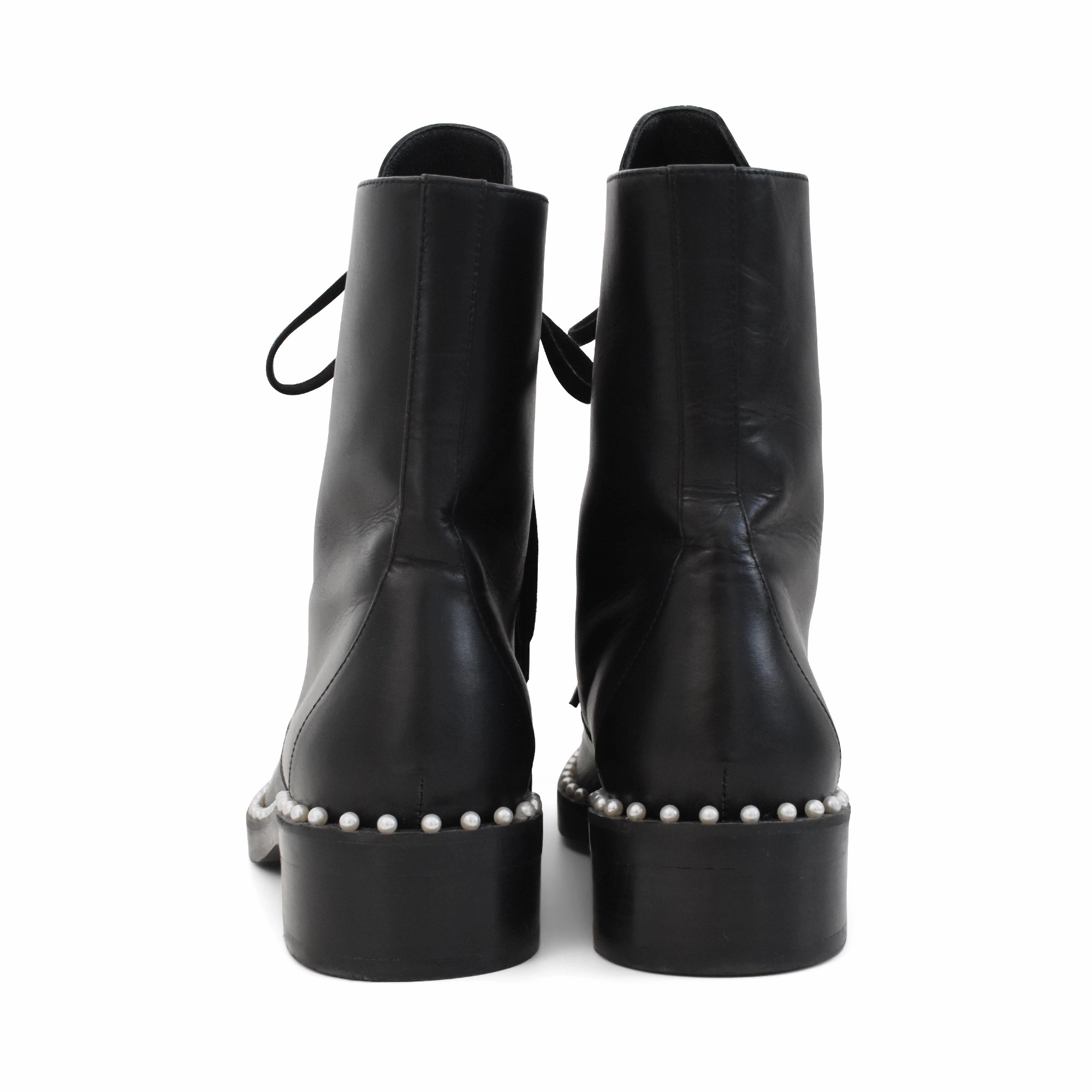 Stuart Weitzman 'Allie' Combat Boots - Women's 38