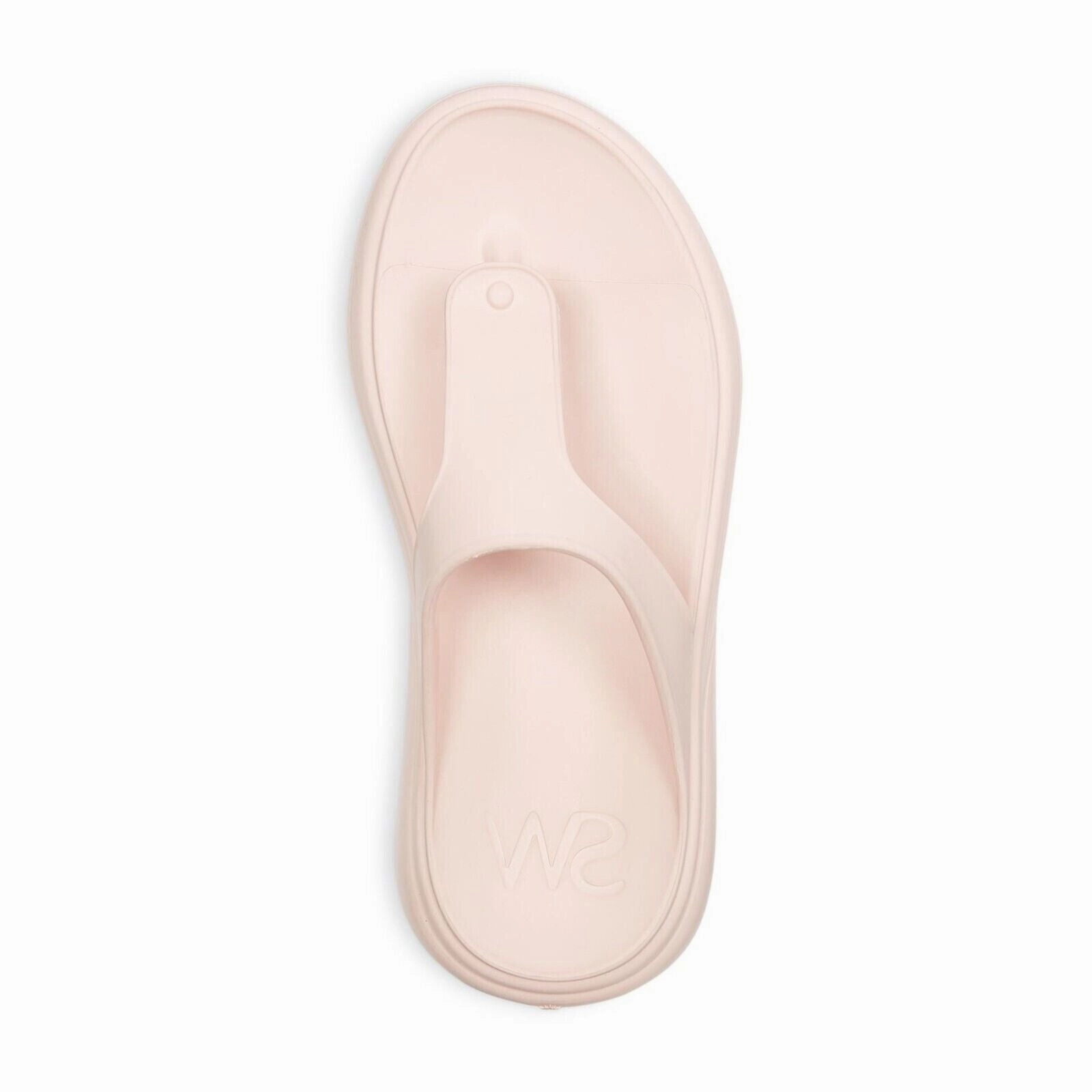 Stuart Weitzman Stuflex Sandals Womens US 8 Rosewater Slip On Wedge Thong KHD574