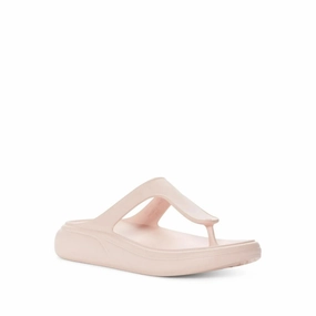 Stuart Weitzman Stuflex Sandals Womens US 8 Rosewater Slip On Wedge Thong KHD574 Womens Sandals with big discounts