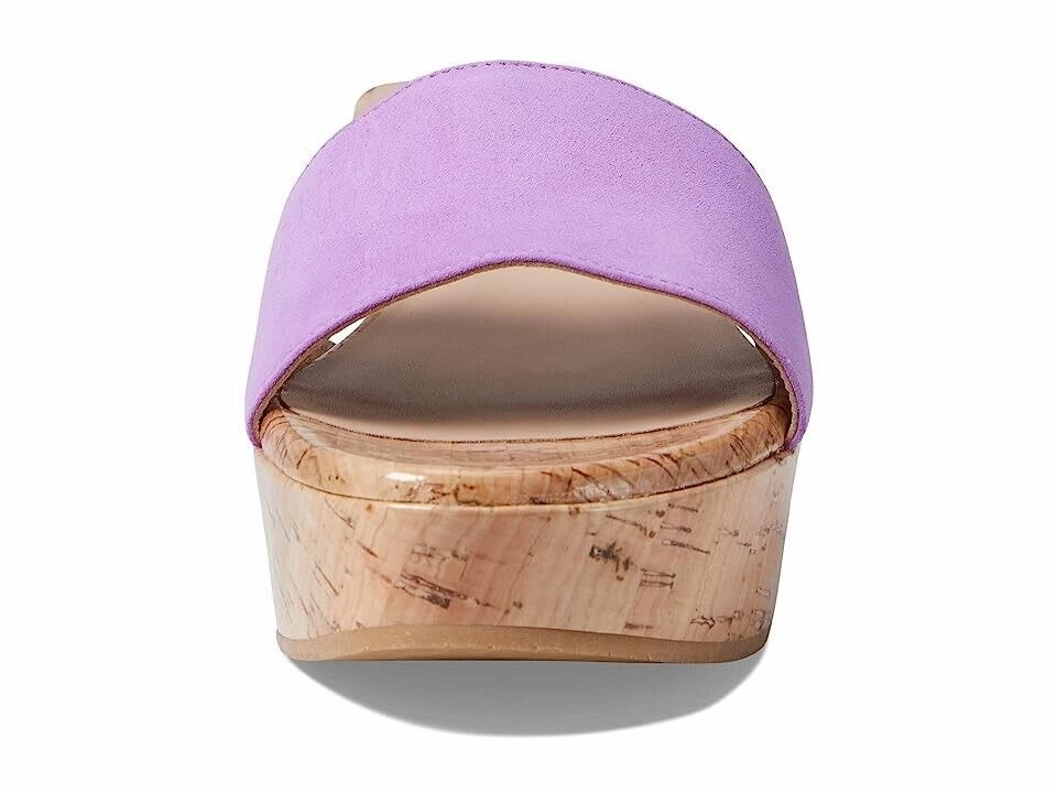 Stuart Weitzman Summer Sandals Women's 9 Purple Lilac Leather Wedge Heel KHD845