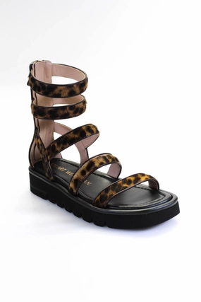 Stuart Weitzman Womens Gala Lift Sandals - Cheetah Cheap Womens Sandals clearance
