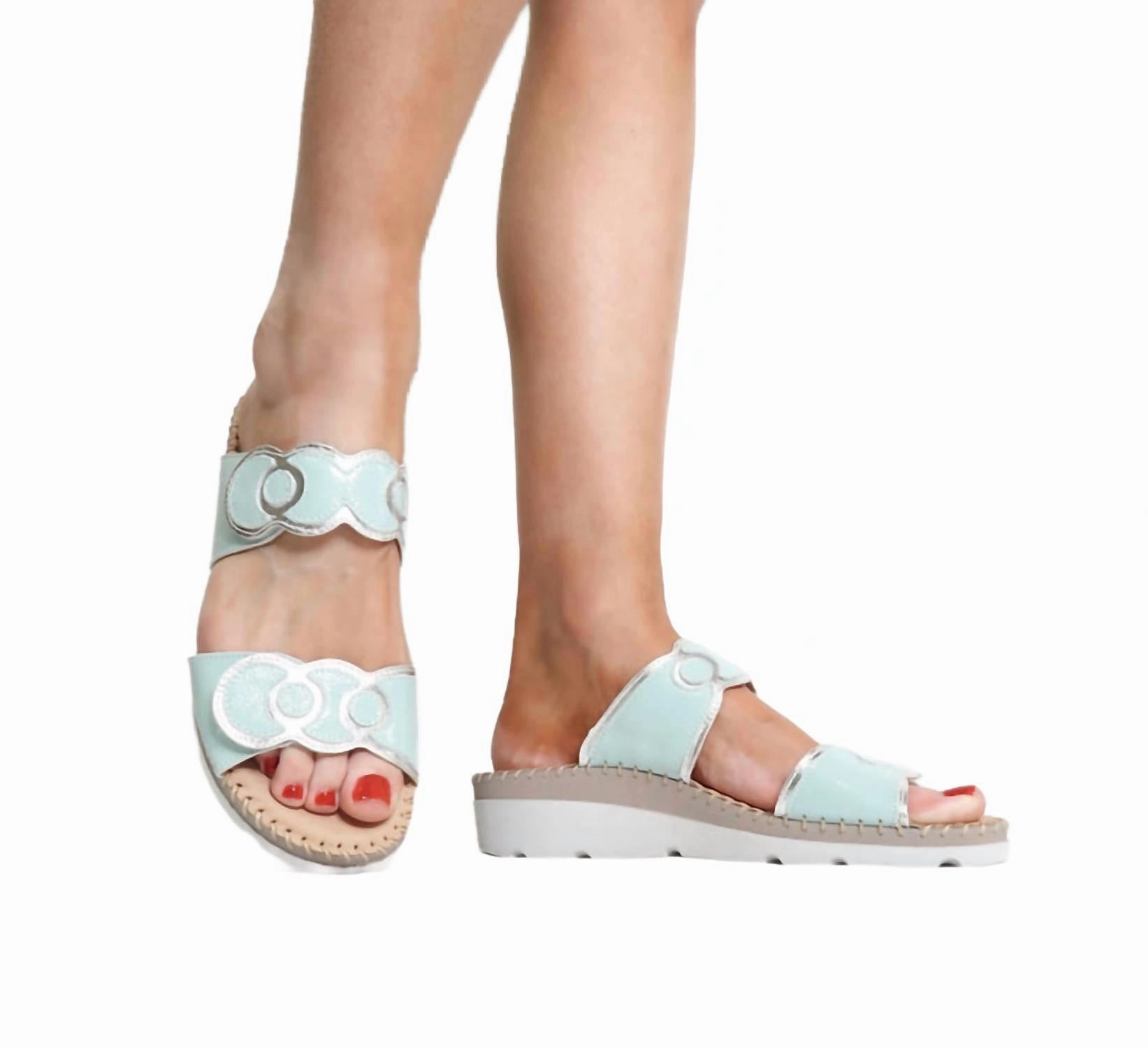 Sugar Sandals In Teal