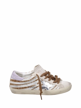 Super-Star Zebra Horsy Upper Suede Toe And Heel Laminated Star Womens Athletic Footwear online shop