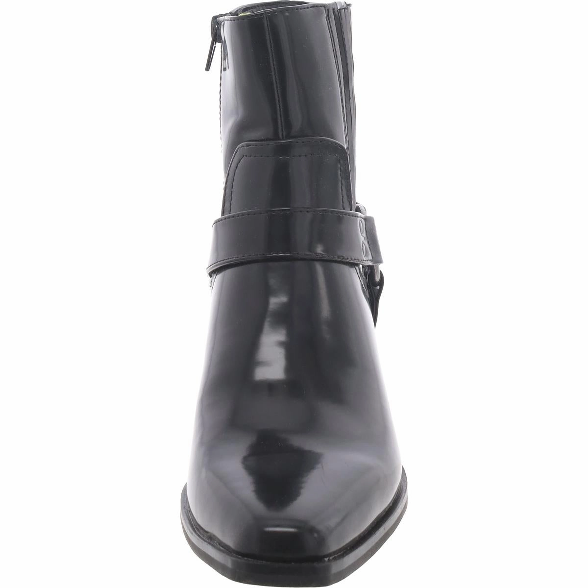 Susanna Womens Faux Leather Zipper Booties