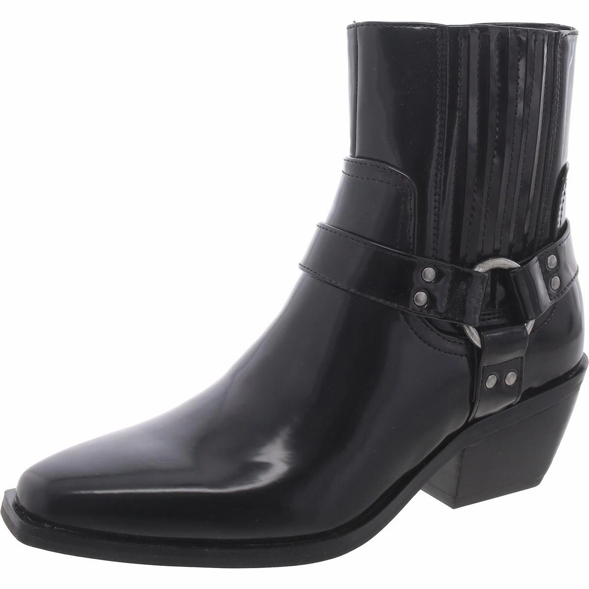Susanna Womens Faux Leather Zipper Booties