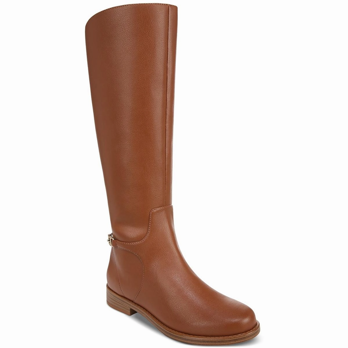 SUTTON Womens Chain Faux Leather Knee-High Boots