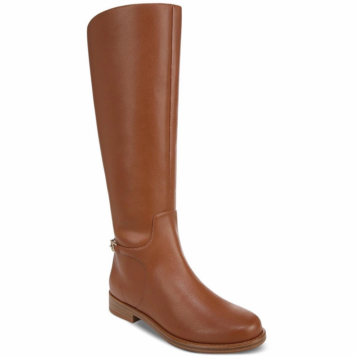 SUTTON Womens Chain Faux Leather Knee-High Boots Womens Fashion Boots outlet store