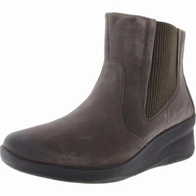 SUTTYN RAE Womens Zipper Leather Ankle Boots Discount Boots for Women