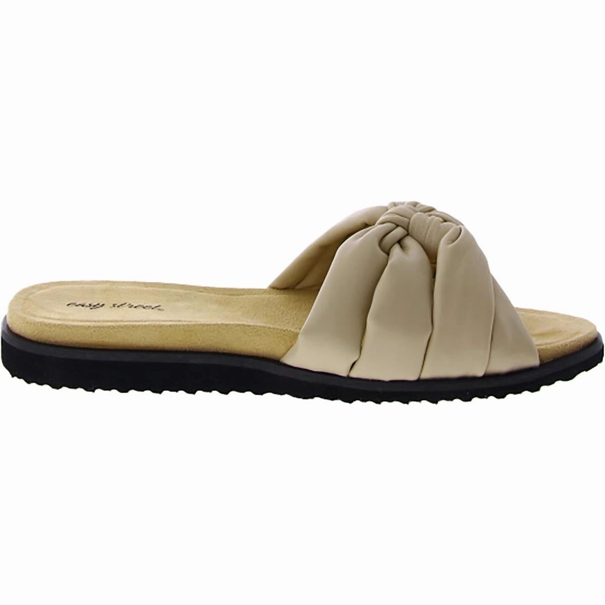 Suzanne Womens Supercomff Faux Leather Slide Sandals