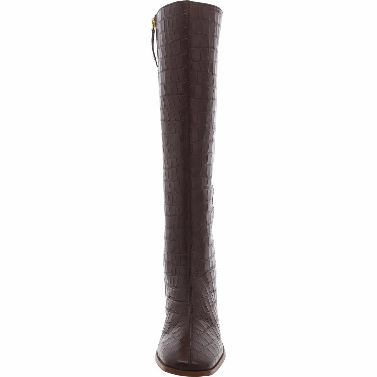 Tamori Womens Zipper Leather Knee-High Boots