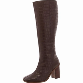 Tamori Womens Zipper Leather Knee-High Boots High-quality Womens Boots discount