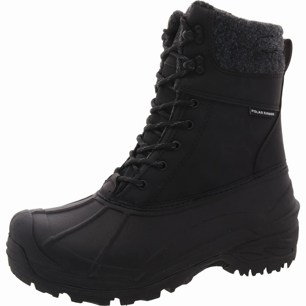 Tasco Mens Solid Man Made Winter & Snow Boots Cheap Mens Boots & Chukkas