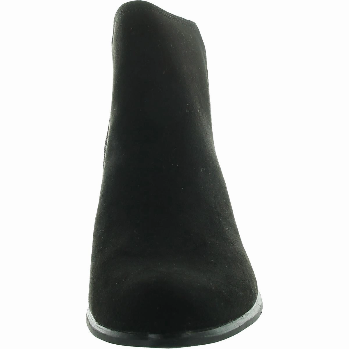 Tavia Womens Zipper Faux Suede Booties