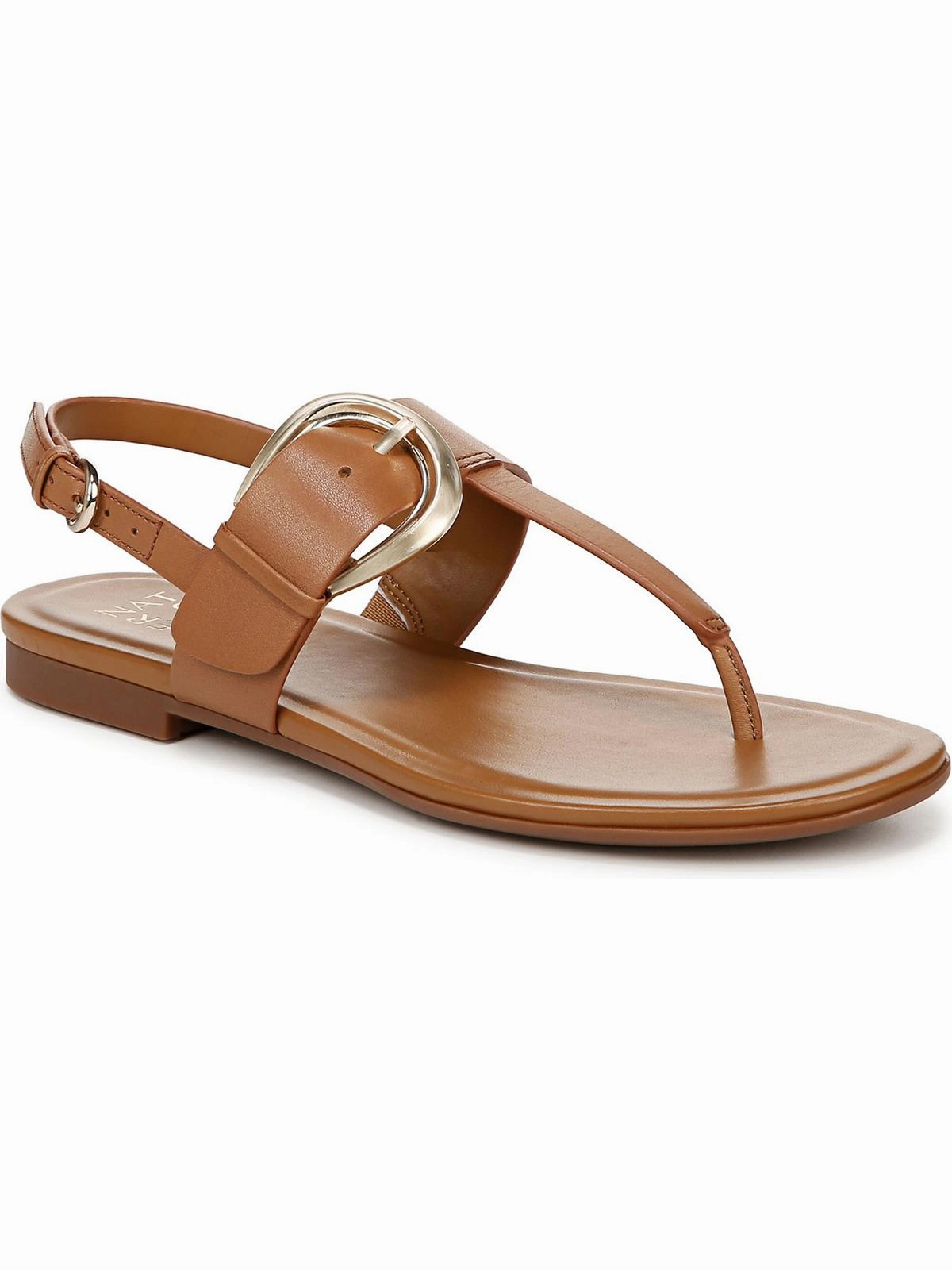 TAYLOR Womens Leather T-strap Slingback Sandals