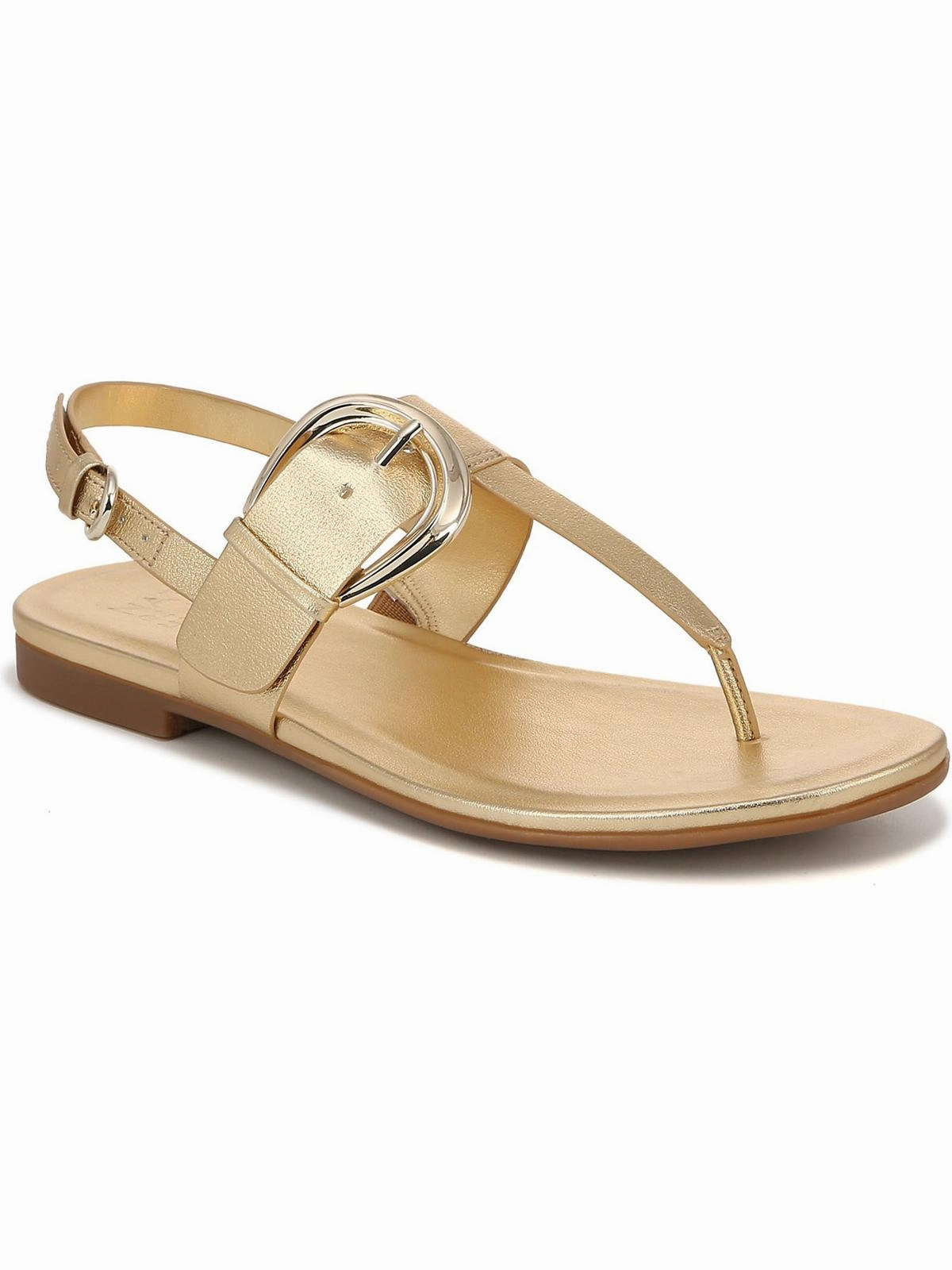 TAYLOR Womens Leather T-strap Slingback Sandals