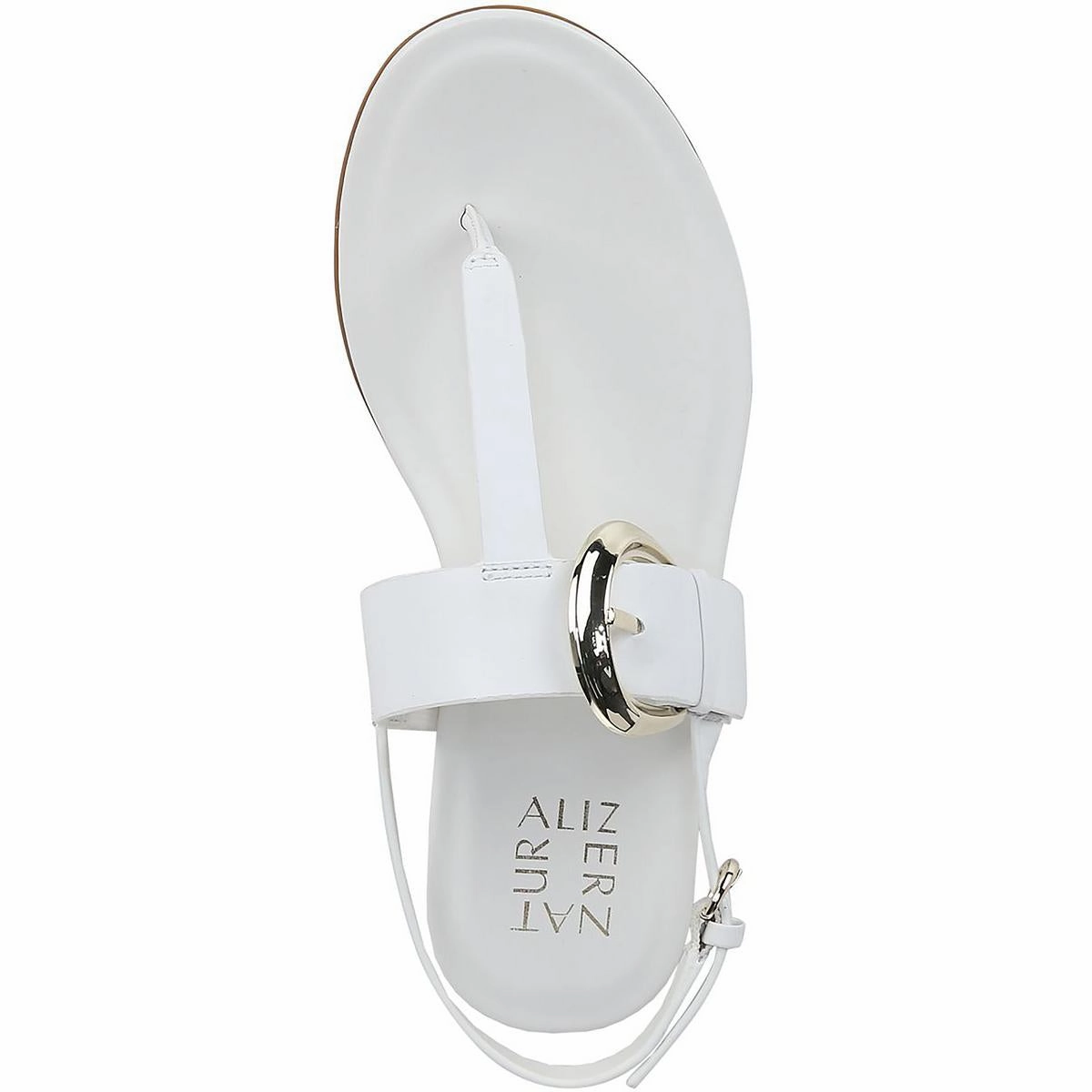 TAYLOR Womens Leather T-strap Slingback Sandals