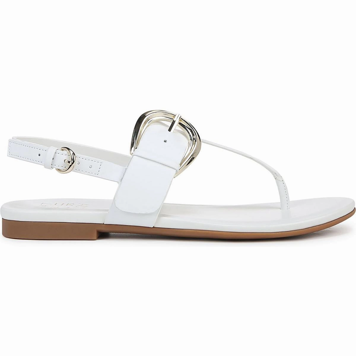 TAYLOR Womens Leather T-strap Slingback Sandals