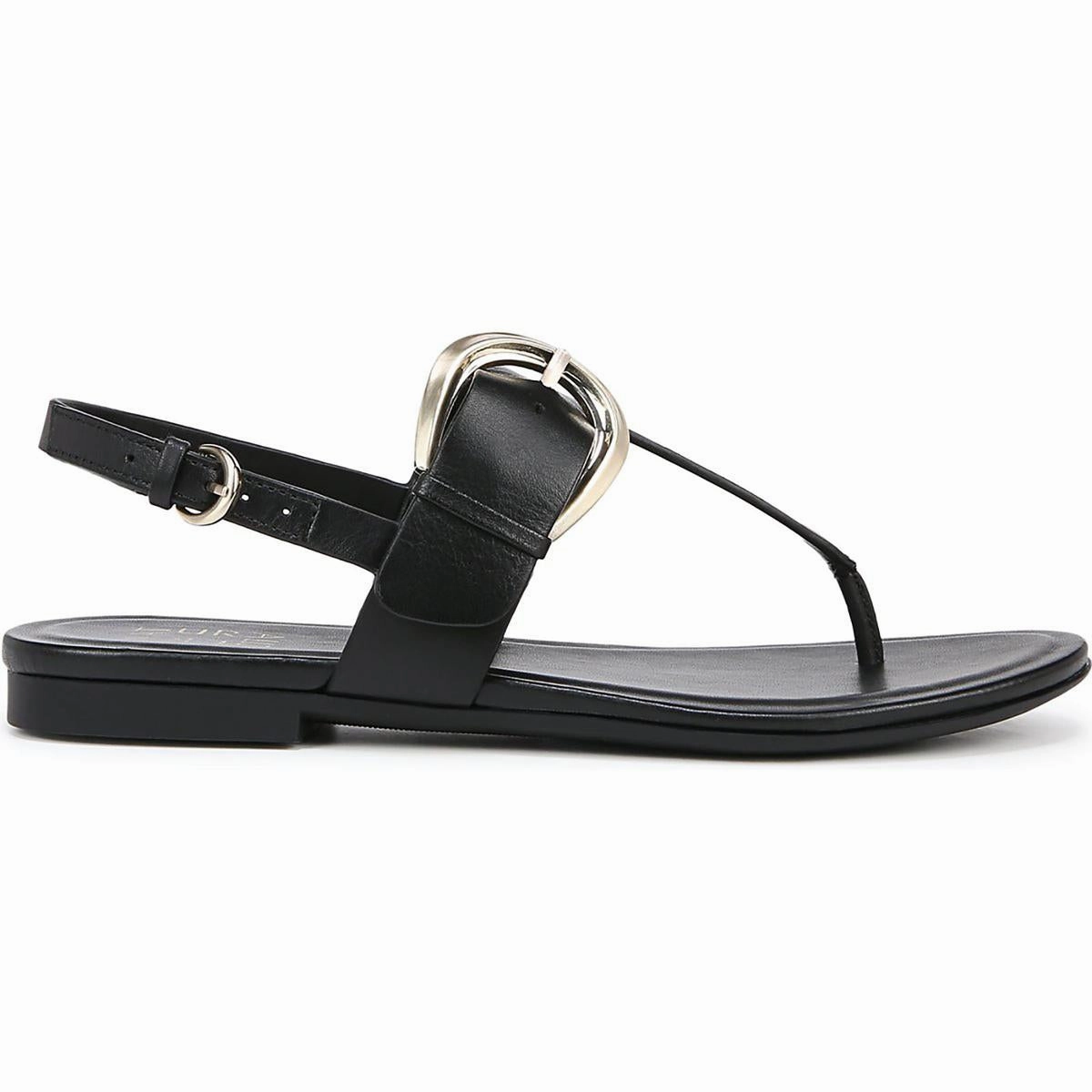 TAYLOR Womens Leather T-strap Slingback Sandals