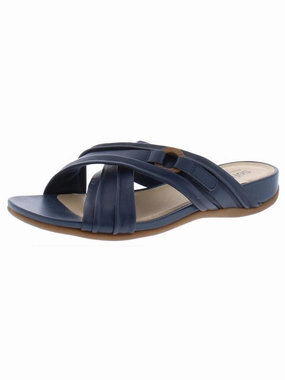 Taza Womens Leather Open Toe Slide Sandals Buy Womens Sandals with promo