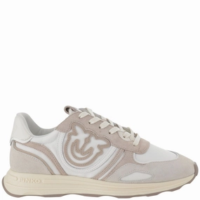 Technical Fabric And Leather Sneakers With Logo Womens Athletic Footwear online shop