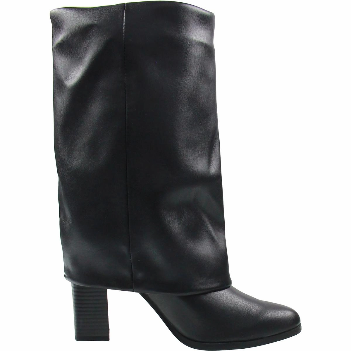 Temas 2 Womens Fold-Over Faux Leather Mid-Calf Boots