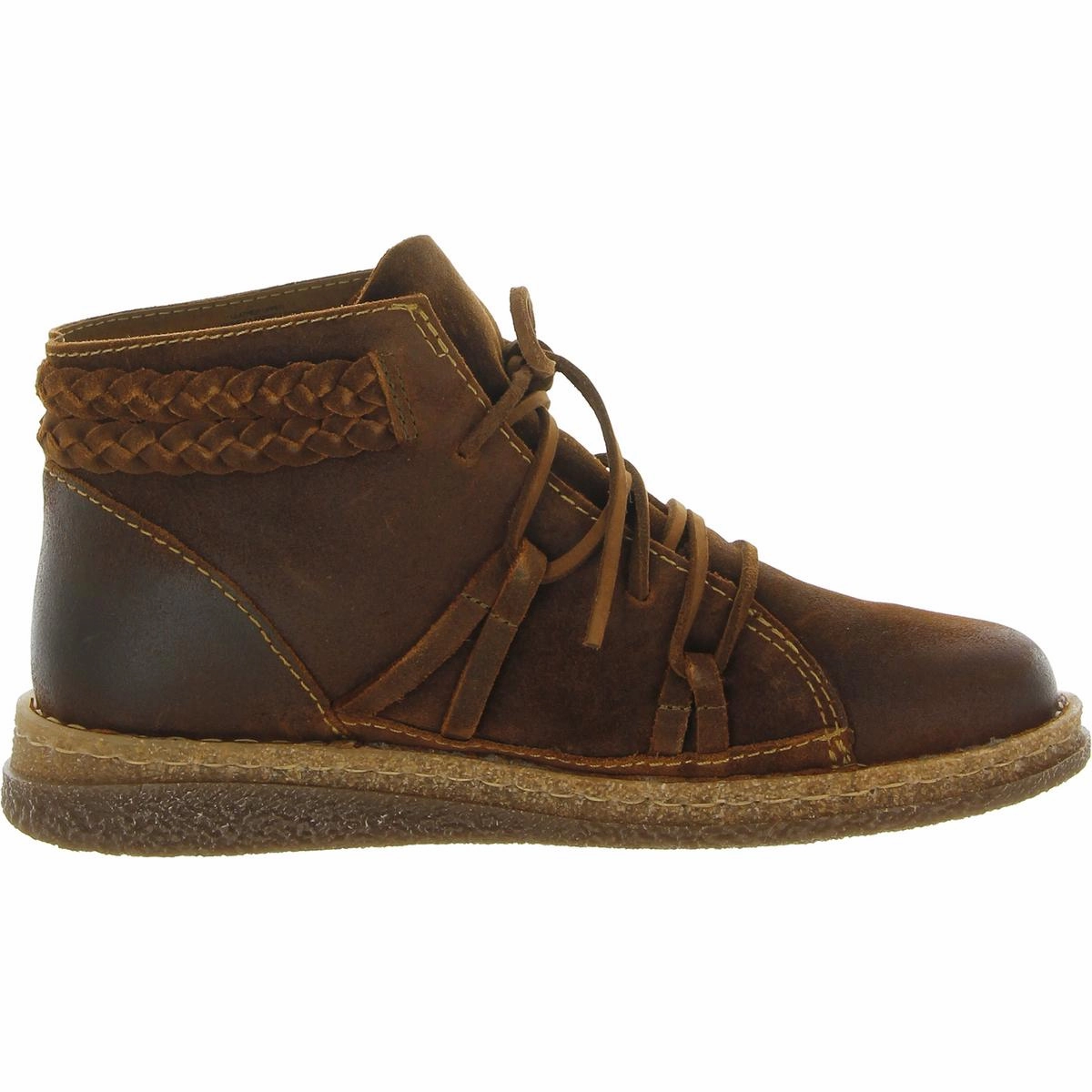 Temple II Womens Distressed Leather Ankle Boots