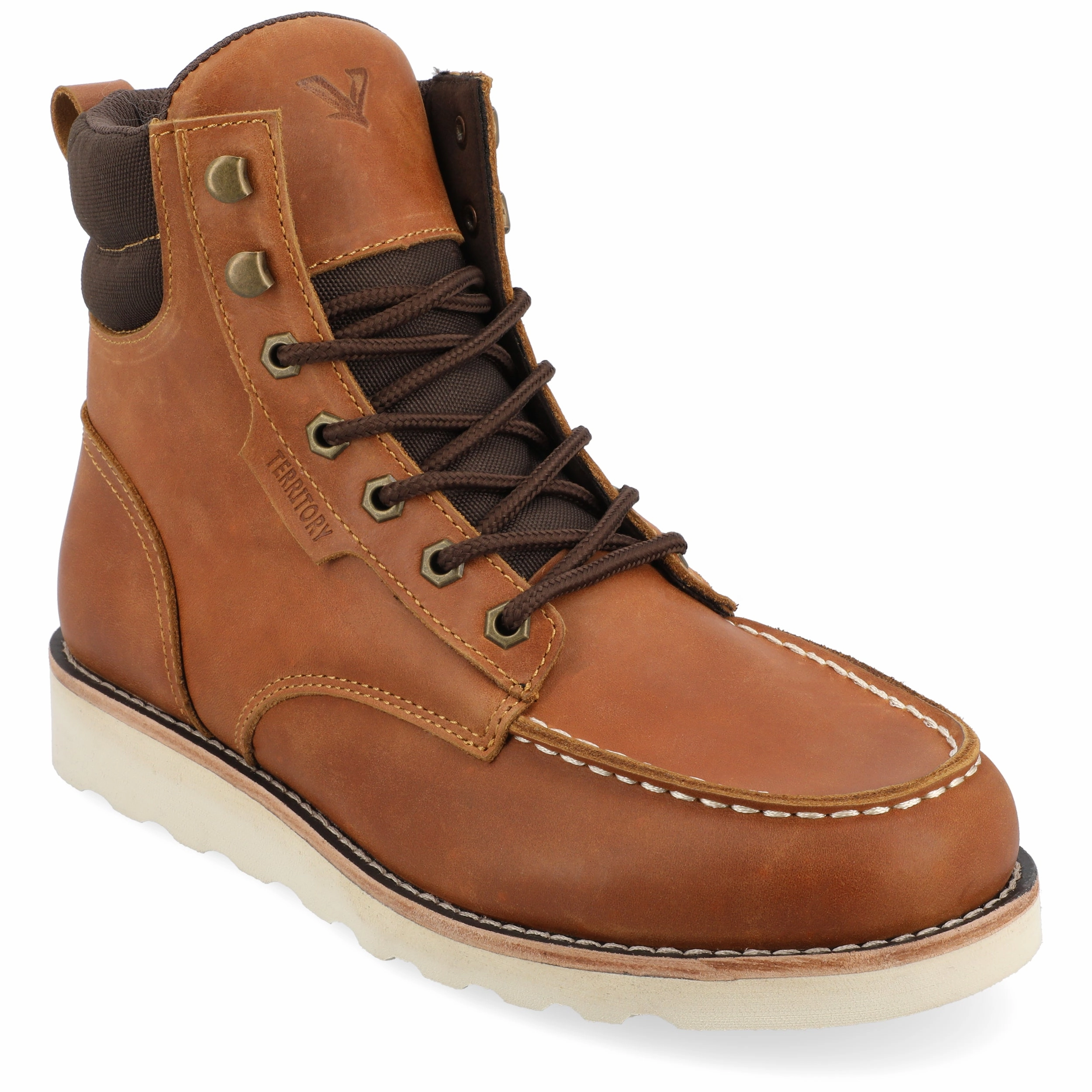 Territory Venture Water Resistant Moc Toe Lace-up Boot Sale on Mens Chukka Footwear