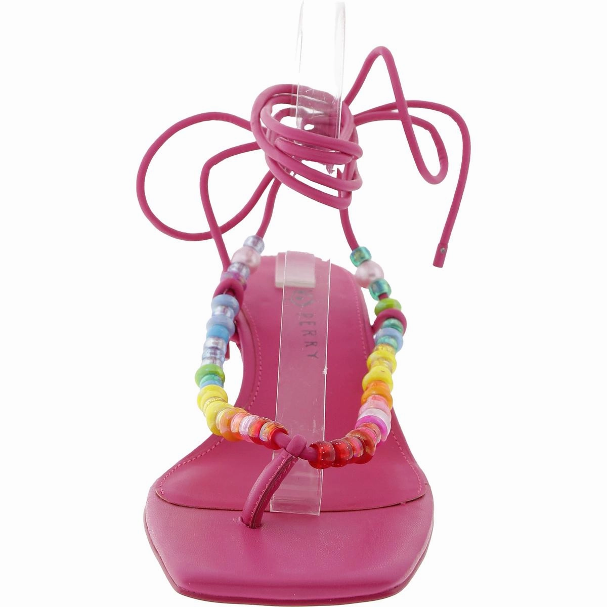 The Cubie Bead Sandal Womens Beaded Faux Leather Heels