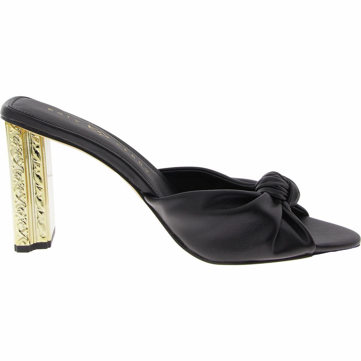 The Framing Womens Faux Leather Embossed Slide Sandals
