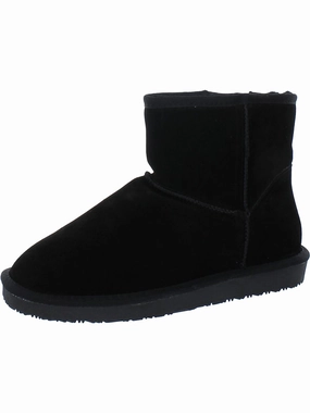 Thimble Womens Suede Fur Lined Ankle Boots Hot sale Womens Boots