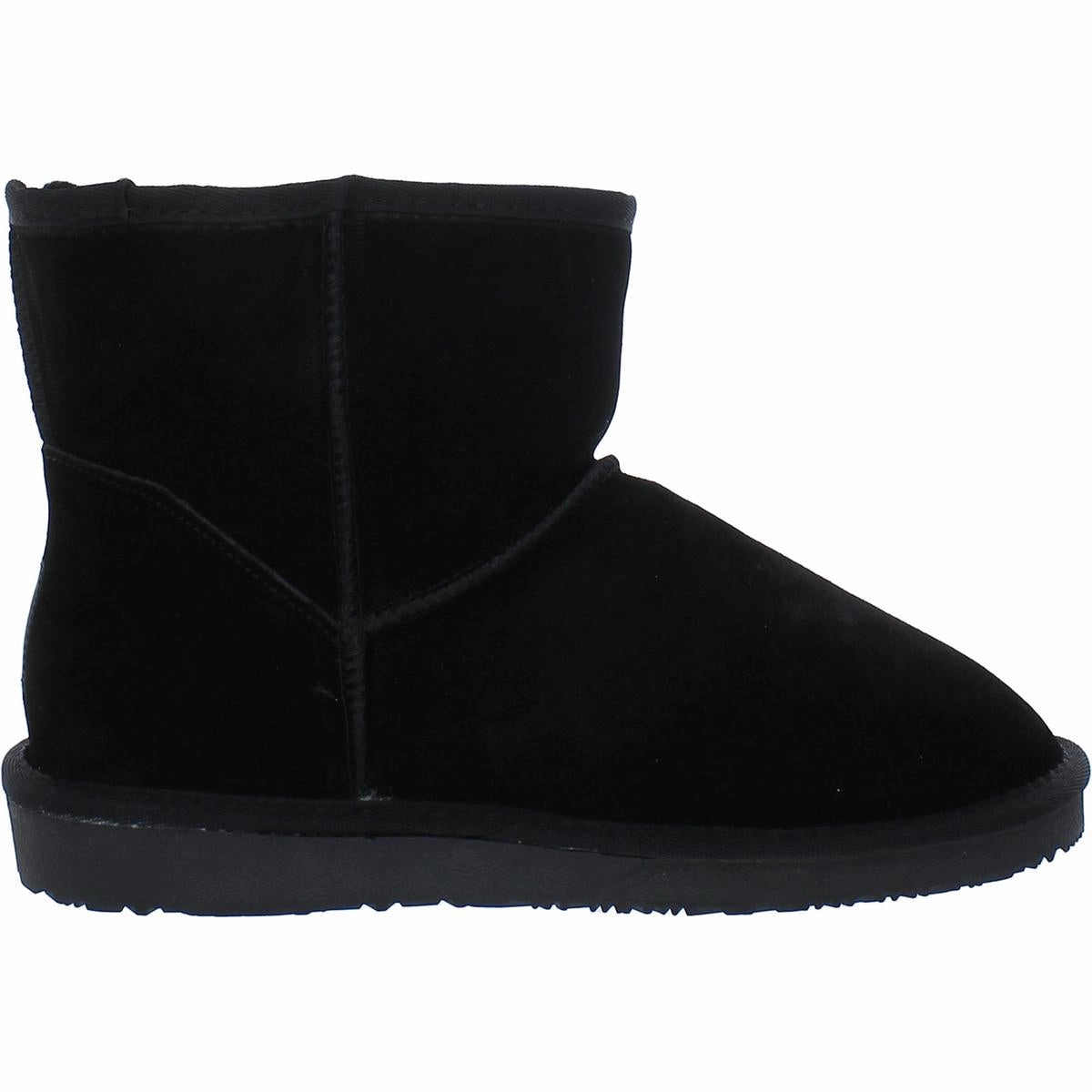 Thimble Womens Suede Fur Lined Ankle Boots