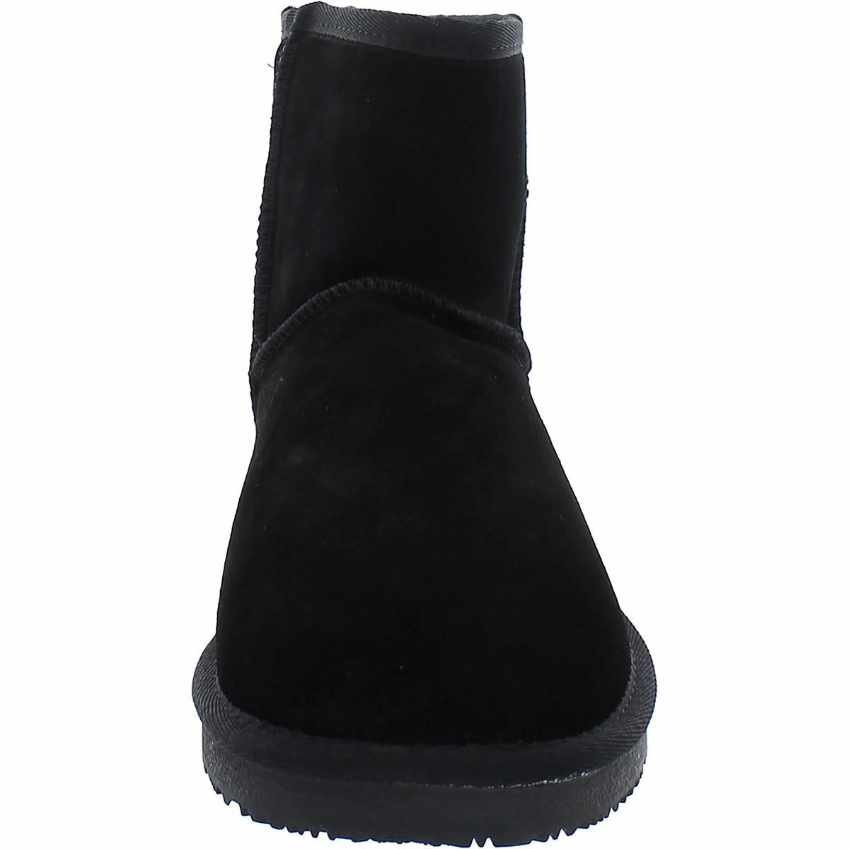 Thimble Womens Suede Fur Lined Ankle Boots
