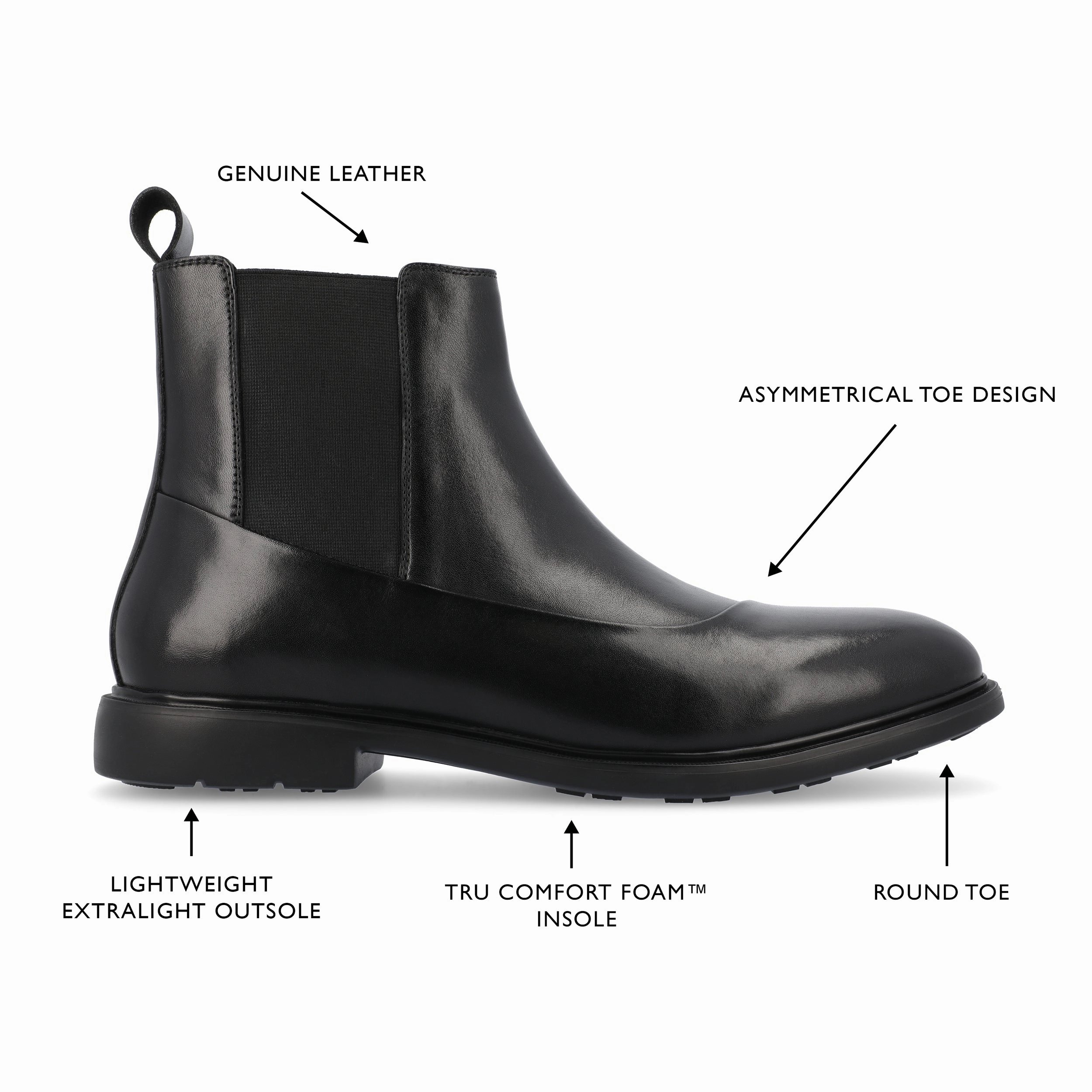 Thomas & Vine Hanford Plain Toe Chelsea Boot
