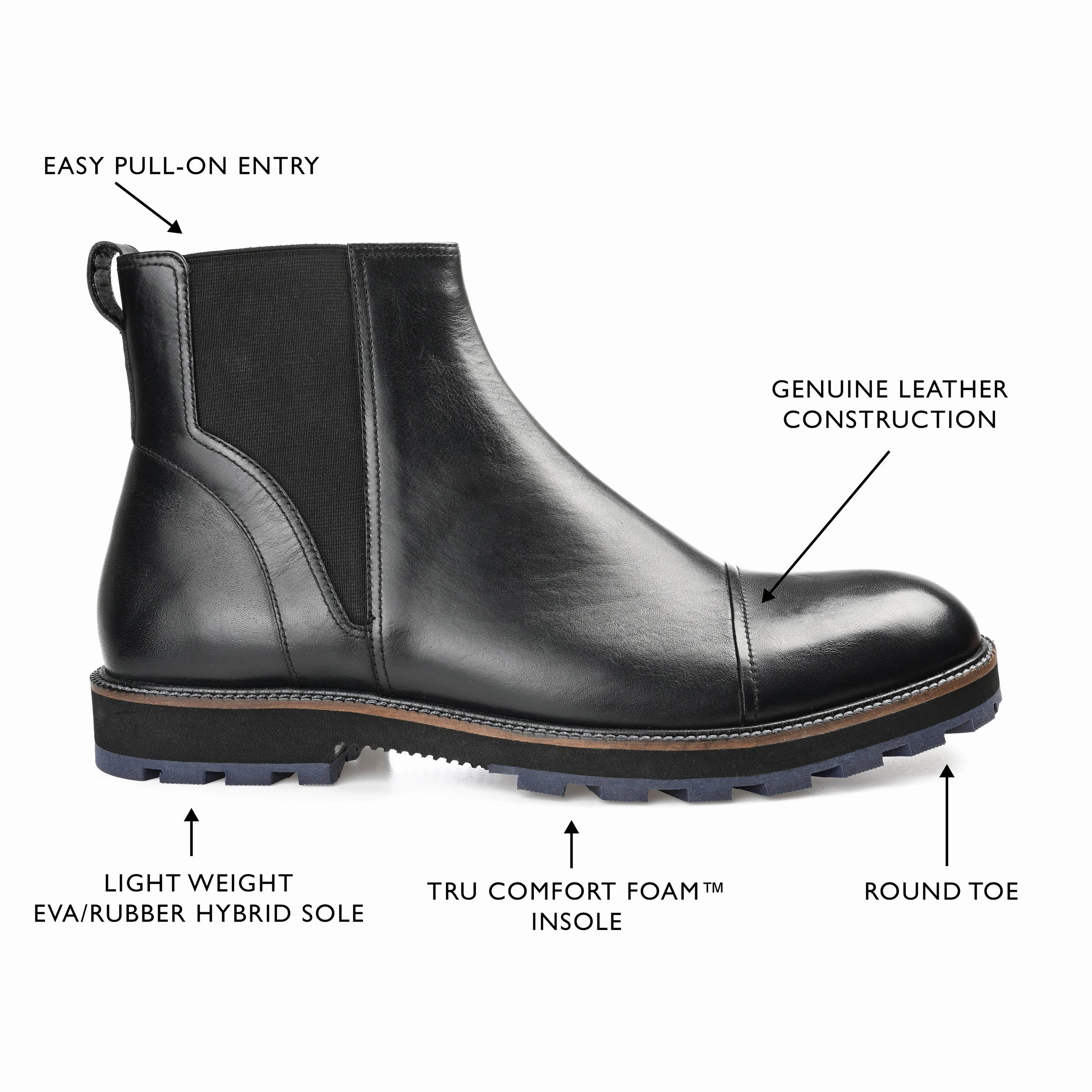Thomas & Vine Jaylon Cap Toe Chelsea Boot