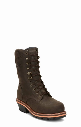 Thunderstruck 10" Waterproof Insulated In Brunette Cheap Mens Boots & Chukkas