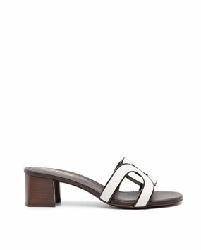 Tod's 50mm interwoven-strap leather mules Womens Shoes cheap promo