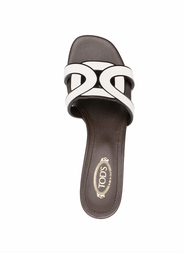 Tod's 50mm interwoven-strap leather mules