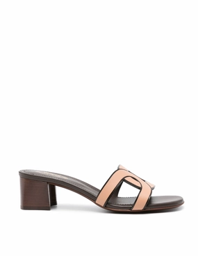 Tod's 50mm interwoven-strap leather mules Womens Shoes cheap promo