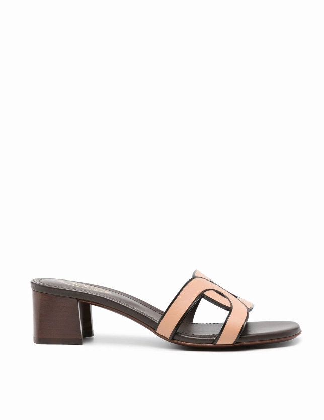 Tod's 50mm interwoven-strap leather mules Womens Shoes cheap promo