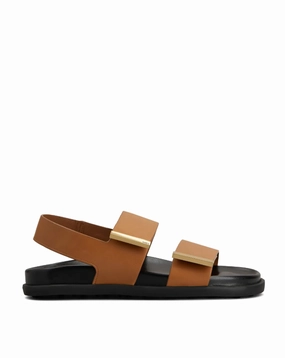 Tod's brown sandals in leather Womens Shoes cheap promo